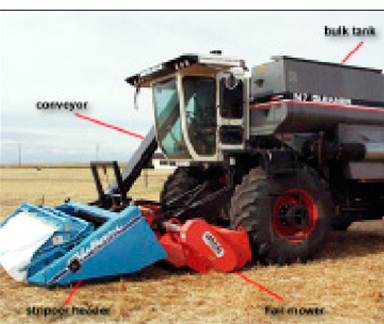 stripper header on wheat combine stripper header on wheat combine